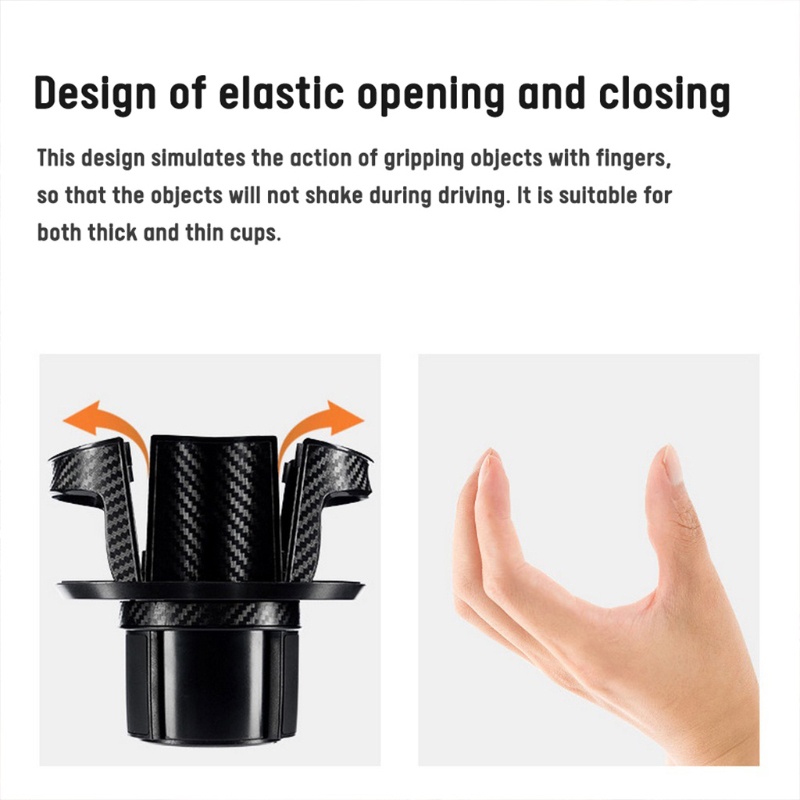 Giá Đỡ Cốc Uống Nước Hai Lỗ Bằng ABS Chống Trầy Chống Ăn Mòn Đa Năng Dành Cho Xe Hơi