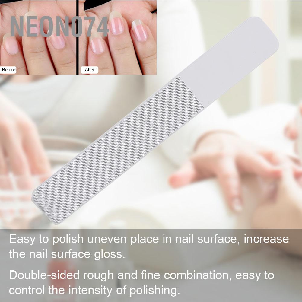 Neon074 Pro Nano Glass Nail File Polishing DIY Art Grinding Tool for Pregnant Women giũa móng tay