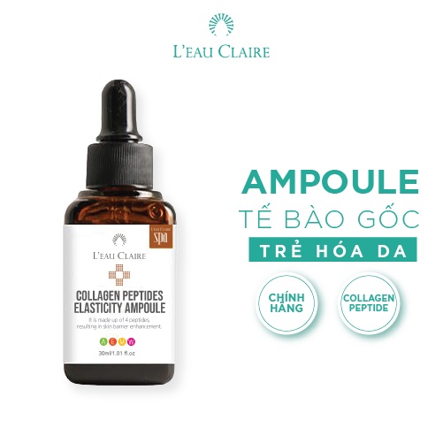 Tinh chất chống lão hóa L'eau Claire Collagen Peptides Elasticity Ampoule 30ml