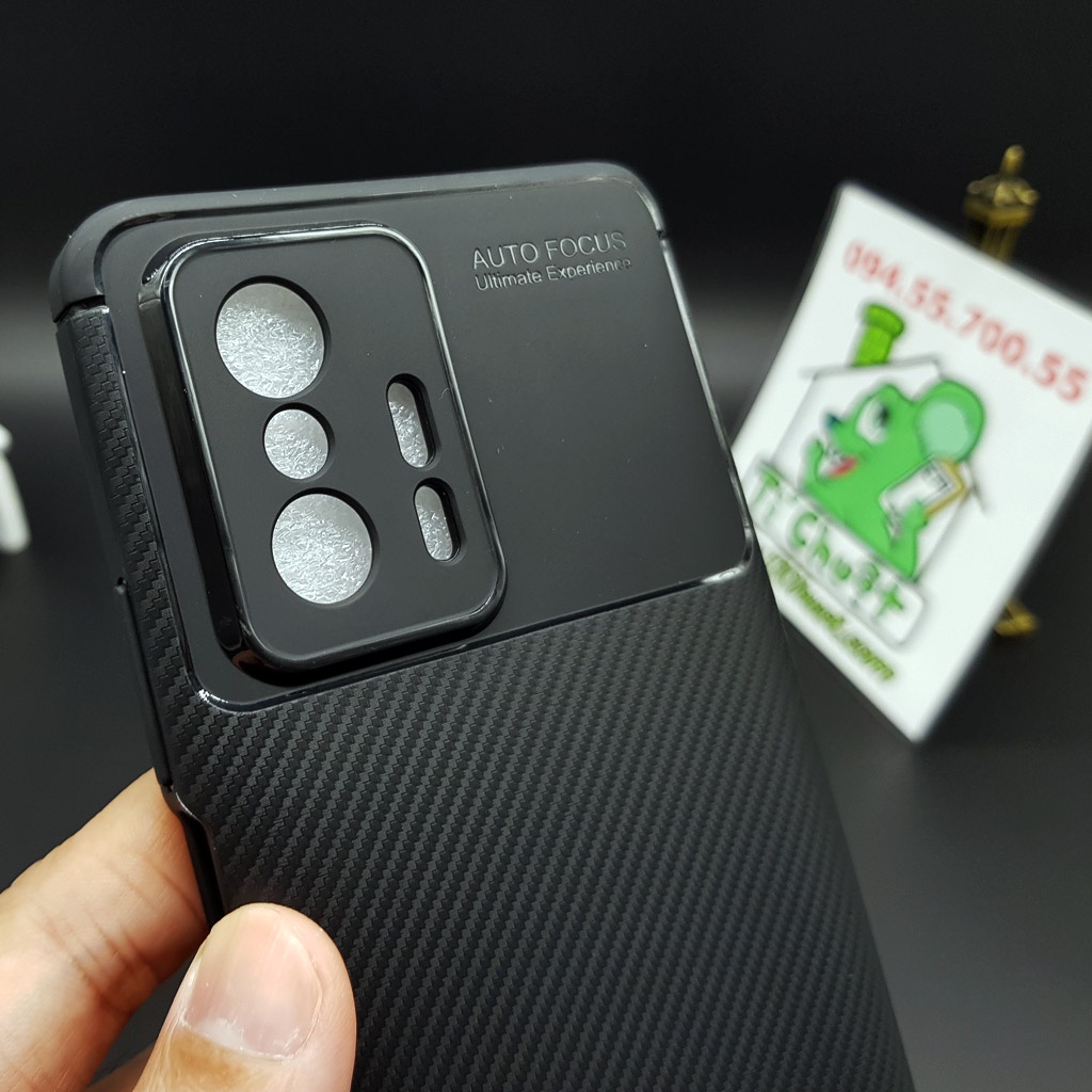 Ốp Lưng Xiaomi Mi 11T/ 11T PRO 5G AutoFocus Vân 3D Carbon Chống Sốc