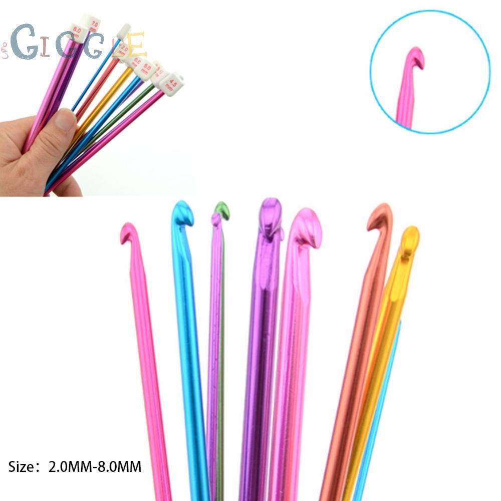 Crochet Hooks 2MM-8MM Afghan Knitting Long Tunisian Needles 10.6\"inch