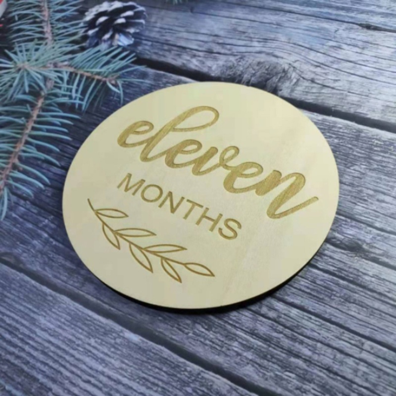 Set 12 Tấm Thẻ Ghi Âm Phát Triển Theo Tháng Làm Thủ Công Kỷ Niệm Cho Bé Sơ Sinh