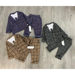 Set vest 3 chi tiết cho bé trai va