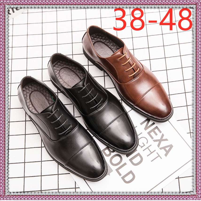 Da Giày Da oxford Phong Cách Hàn Quốc Thời Trang Cho Nam 45 46 47 48