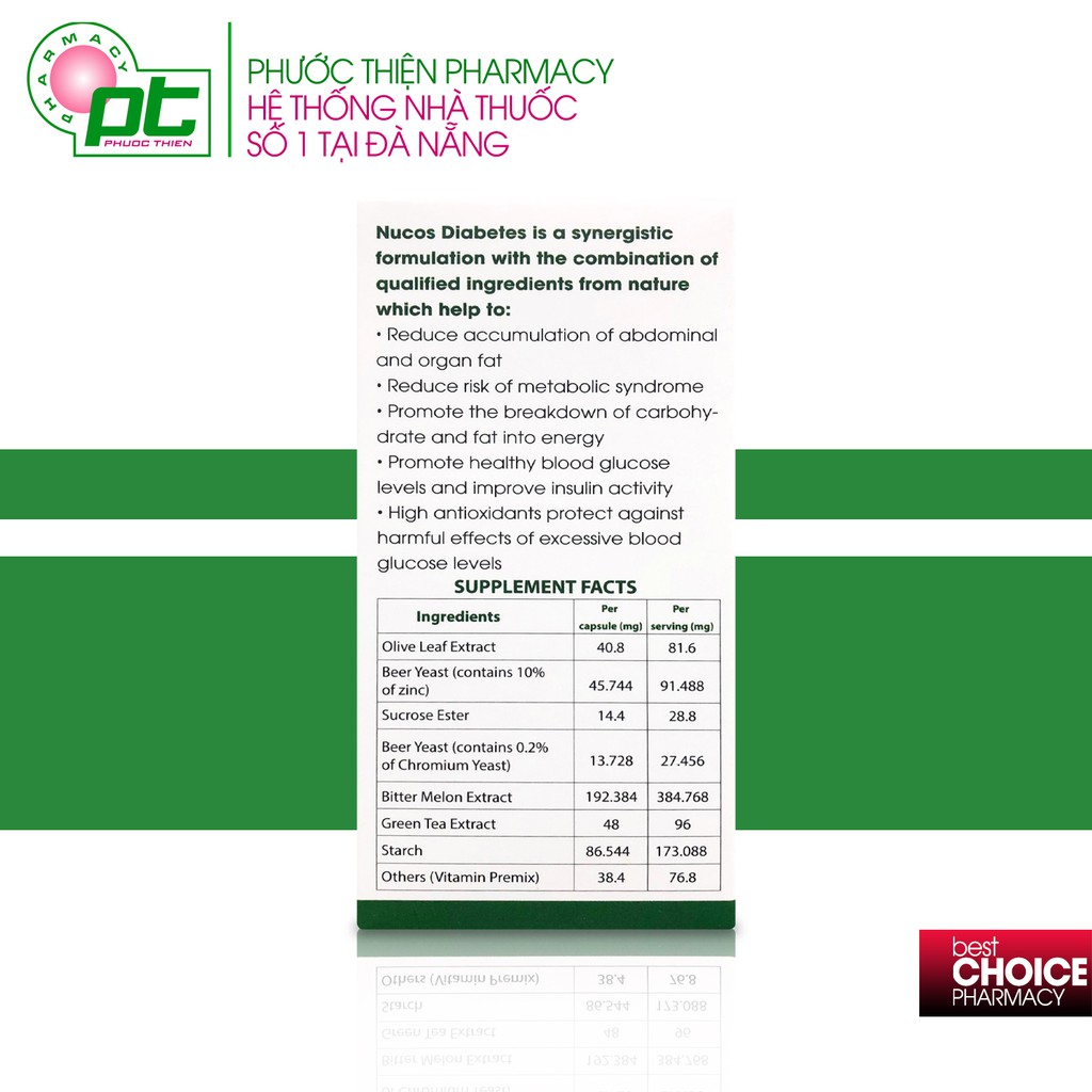 Viên Uống Chống Biến Chứng Tiểu Đường, Giảm Đường Huyết Nucos Diabetes