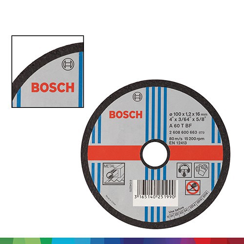 Đá cắt Bosch 100x1.2x16mm (sắt)