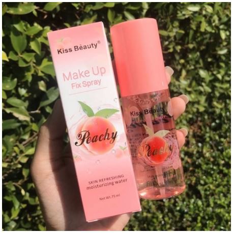 Xịt Giữ Lớp Nền Cố Định Lớp Trang Điểm Kiss Beauty ĐÀO 75ML