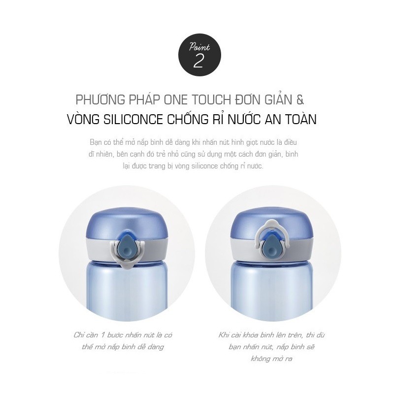 Bình nước nhựa Lock&Lock One Touch Bottle 500ml ABF645