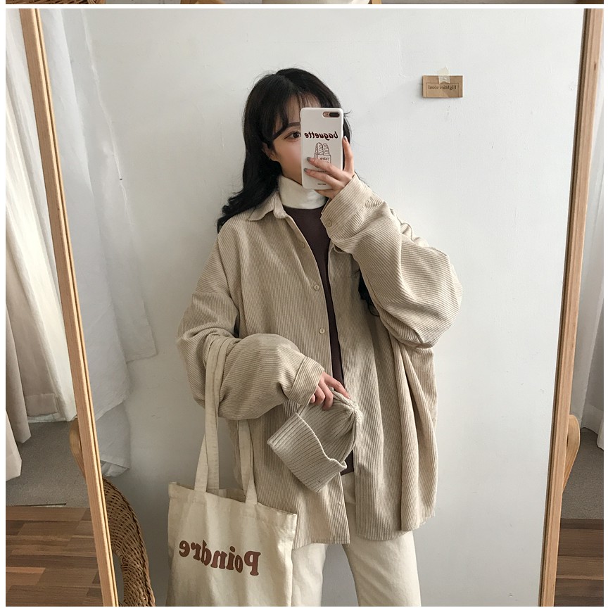 (A54) áo ulzzang nhung retro 3 màu | BigBuy360 - bigbuy360.vn