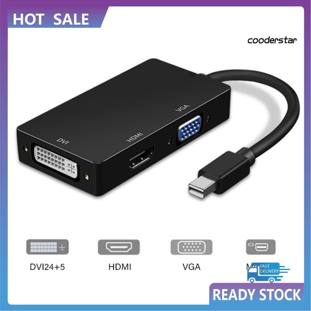 Cáp Chuyển Đổi Mini 1080p Dp Sang Hdmi-Compatible Vga Dvi Cho Macbook Pro | BigBuy360 - bigbuy360.vn