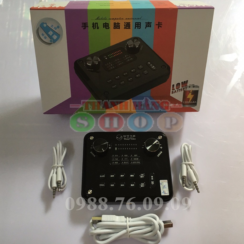 Sound Card Âm Thanh T8 PRO H2 Pro có Auto Tune và hiệu ứng vui nhộn