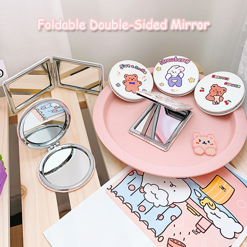 Gương Trang Điểm Mini Hình Hoạt Hình Đáng Yêu Phong Cách Nhật Bản