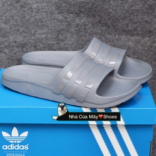 [☘️ADIDAS®☘️]- DÉP ĐÚC DURAMO SLIDES - Xám full