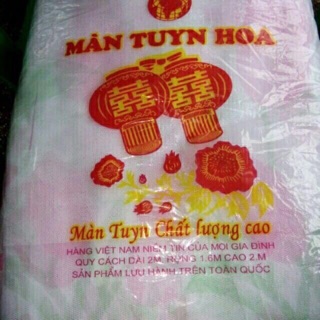 Màn tuyn đẹp đủ kích thước, có cửa, cao 2m