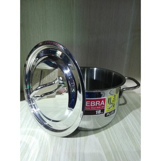 Nồi inox zebra Extreme Infinity Inox 3 đáy nắp phẳng (2,5l) 18cm-162286