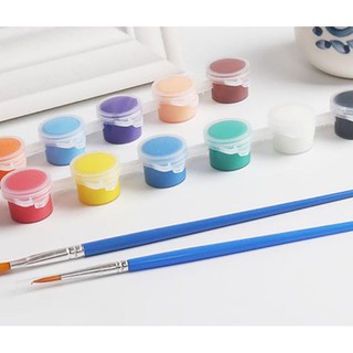 Bộ màu mini có 12 màu, loại mới (5ml 1 hũ)