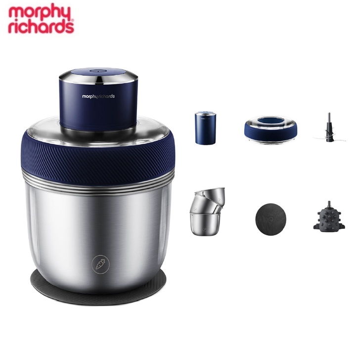 Máy xay thịt và bóc tỏi tích hợp 3 cối inox 304 Morphy Richards MR9401