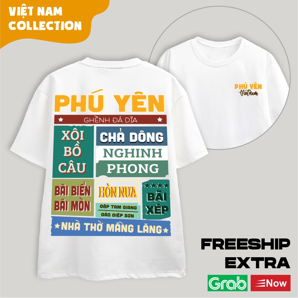 Áo Thun Unisex Nam Nữ Oversize Local Brand Tỉnh Thành - Phú Yên