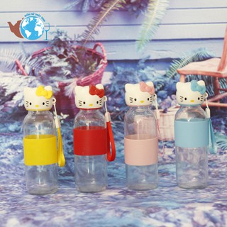 BÌNH NƯỚC THỦY TINH HELLO KITTY 300ML