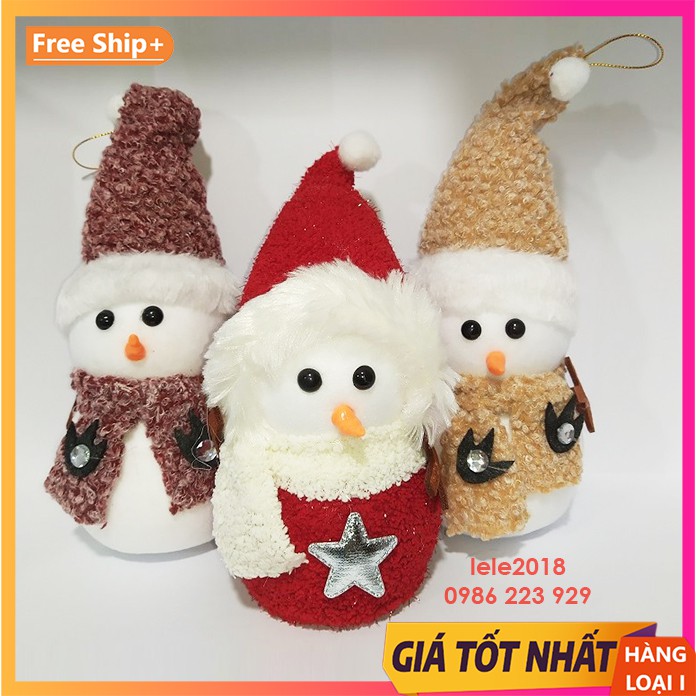 Người tuyết size 27cm  trang trí cây thông noel và sự kiện giáng sinh