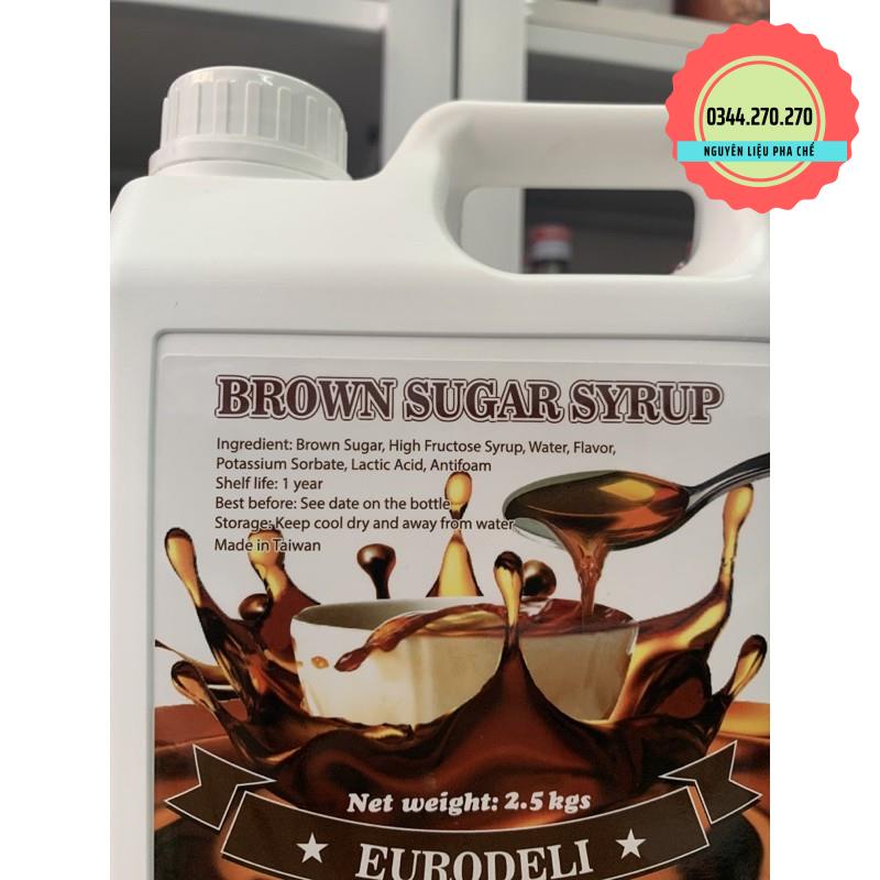 Siro đường đen Eurodeli - Can 2.5kg