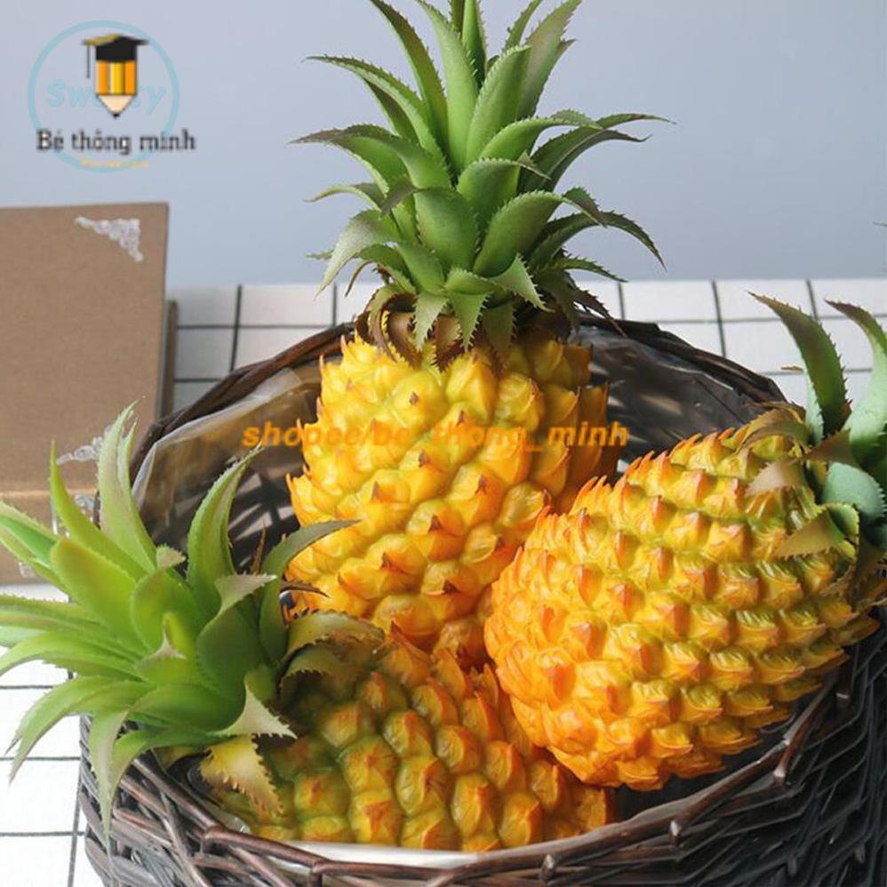 Quả Dứa  - Mô hình trái cây giả trang trí nhà bếp, bày bàn tiệc, dạy bé học