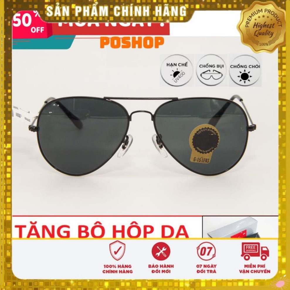❌FULLBOX HÃNG❌Mắt kính mát Nam Nữ chống UV400 kiểu phi công cao cấp .