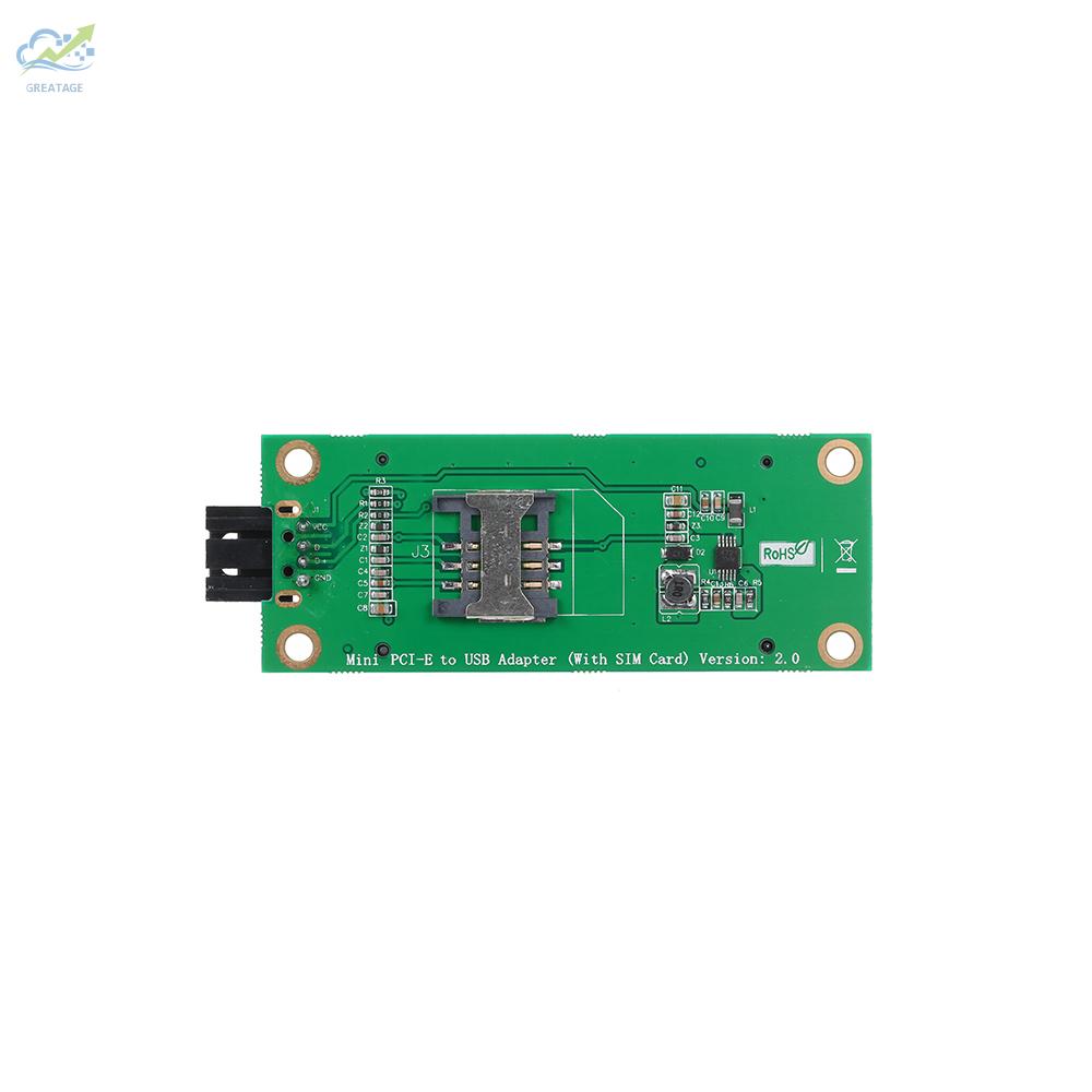 Card Mạng Không Dây Mini Pcie Wwan Sang Usb Có Khe Cắm Sim Wwan / 3g / Lte