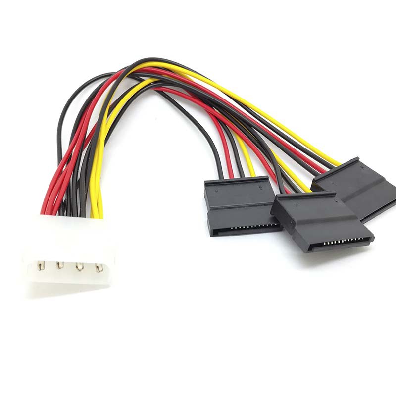 Cáp chia nguồn IDE Molex 4 Pin sang 3 Serial ATA SATA chất lượng cao