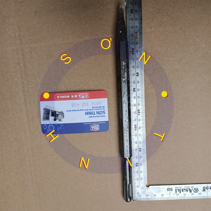 KHOAN BÊ TÔNG NHỌN 14 X 250mm , Dẹp 20 x 250mm TOLSEN 75440 75441