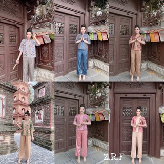 Bg298-bộ lam phật tử đi chùa siêu hot cho nữ