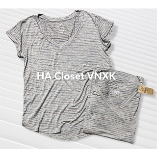 Áo Thun Lụa Cổ Tim Xuất Mỹ Dư