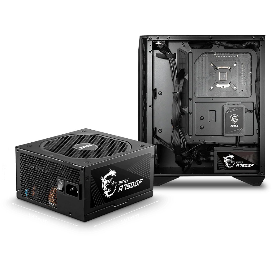 Nguồn Máy Tính PSU MSI MPG A750GF - Hàng Chính Hãng