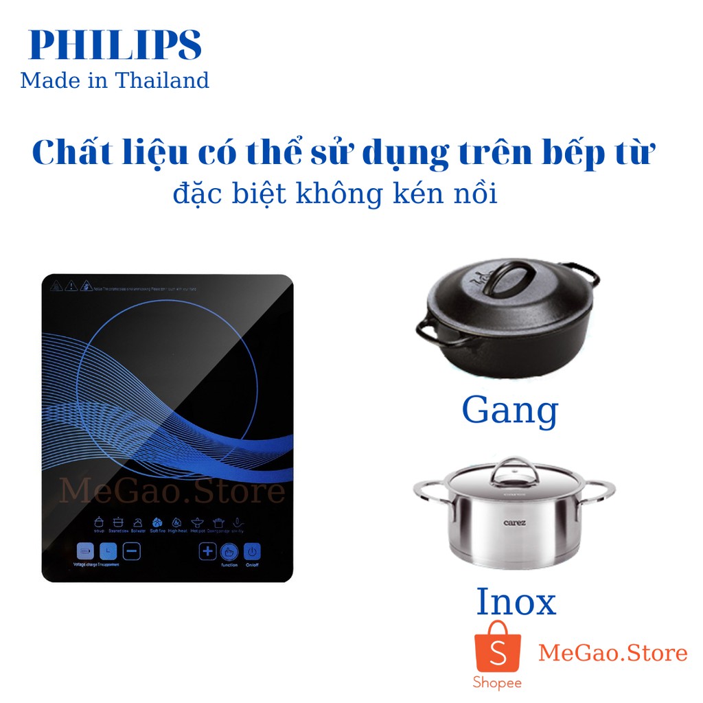 Bếp từ đơn PHILIPS PL-01 công suất 2000W màn hình cảm ứng, made in Thailand