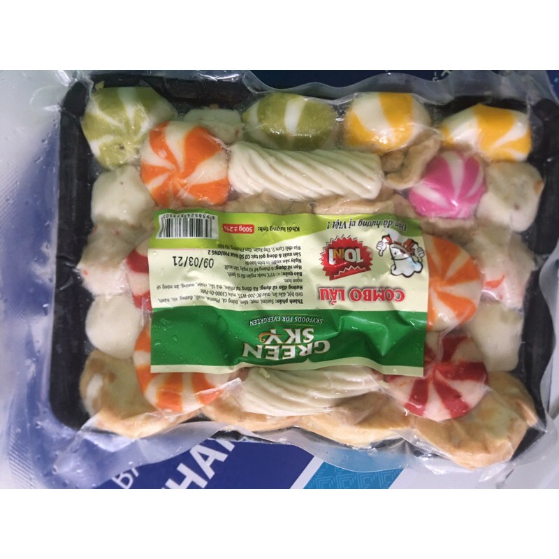 Viên thả lẩu mix thập cẩm green sky 500gr