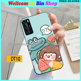 Ốp lưng Huawei P30 - P30 Pro - P40 - P40 Pro - Ốp lưng điện thoại Huawei cao cấp, in hình Gấu/Chibi đáng yêu, ngộ nghĩnh