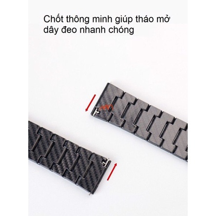 Dây Đeo Carbon siêu bền Samsung Galaxy Watch 4 CB01
