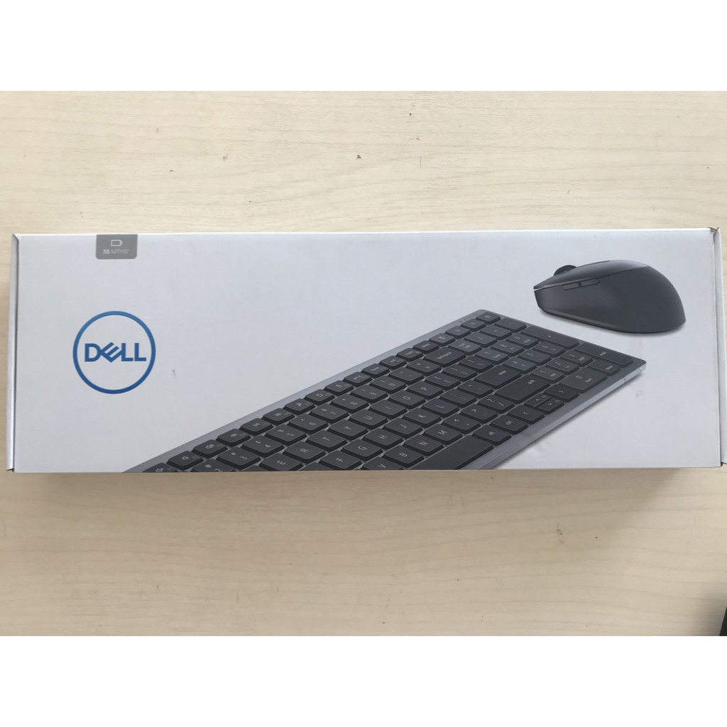 Dell KM7120W Multi Device Keyboard Mouse Combo - Bộ bàn phím & Chuột không dây kết nối 3 thiết bị: 2 Bluetooth và 1 USB