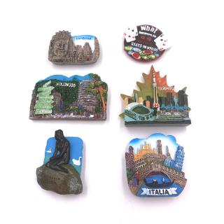 Hoa Kỳ Campuchia Angkor Wat Las Vegas Canada Đan Mạch Ý Nhựa Venice Nam Châm Tủ Lạnh Miếng Dán