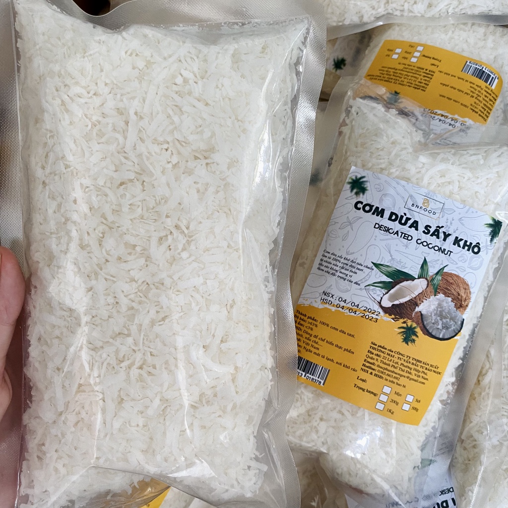 [500g] Cơm dừa sợi sấy khô (date mới)