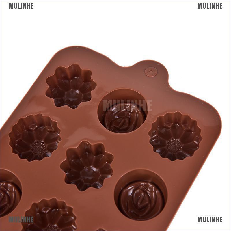 1 Khuôn Làm Bánh / Xà Phòng Hình Hoa Hồng Bằng Silicone