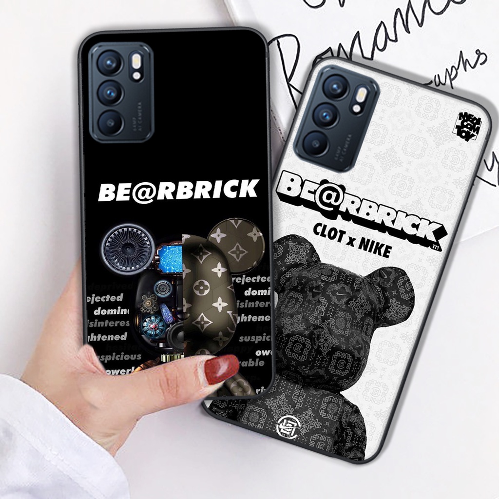 Ốp lưng điện thoại Oppo Reno 6 5G - Oppo Reno 6Z 5G in hình gấu bearbrick đa dạng mẫu mã-giá cực sốc