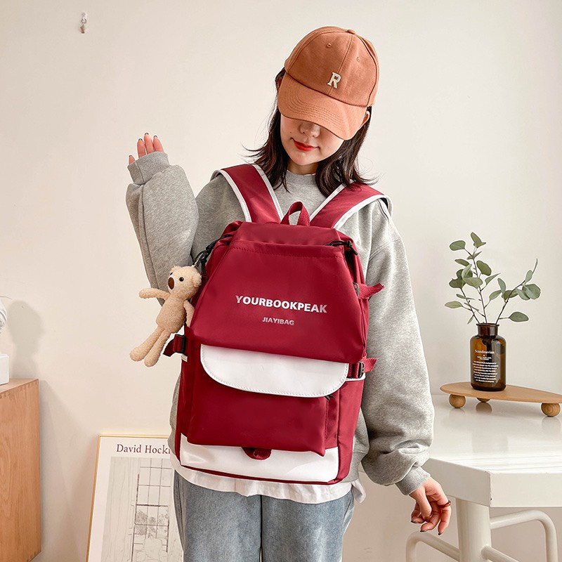 Balo đi học, túi du lịch Unisex cao cấp chống thấm nước dành cho học sinh sinh viên - Hàng Quảng Châu cao cấp (BL12)