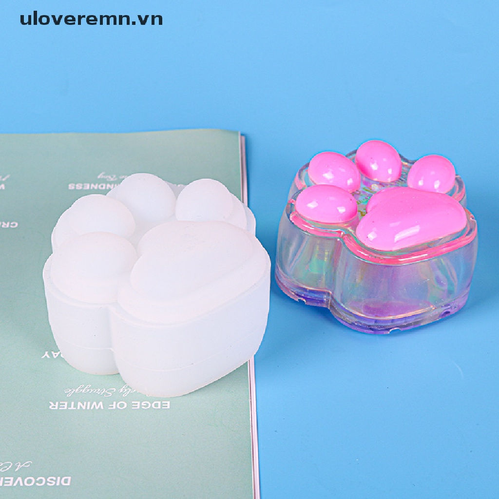 Khuôn Silicone Tạo Hình Móng Vuốt Mèo Làm Hộp Trang Sức DIY