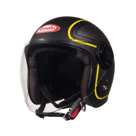 Mũ bảo hiểm Andes có kính 382 - Bảo hành 12 tháng - Tháo được lót vệ sinh