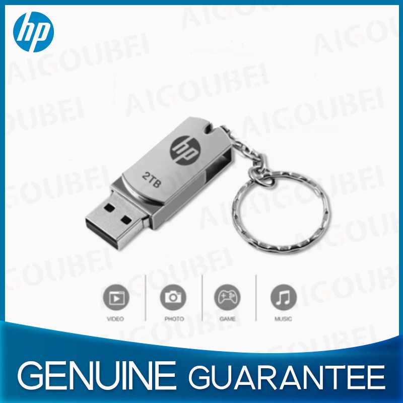 Ổ Đĩa Flash Hp 3.0 2TB Bằng Kim Loại Có Móc Khóa