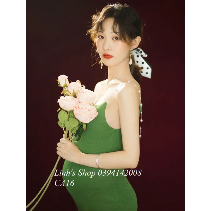 Đầm Bầu Váy Bầu Chụp Ảnh Nghệ Thuật Ôm Body Sang Chảnh CA16