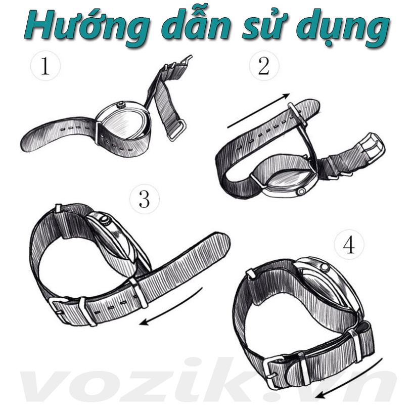Dây đeo đồng hồ nato vải dù VOZIK
