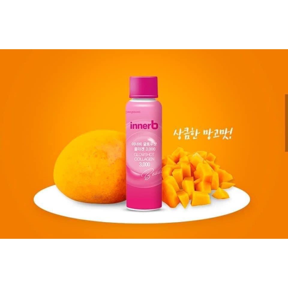 Hộp 6 Chai nước uống Collagen Vitamin C sáng da InnerB Glowshot 50ml x 6 | BigBuy360 - bigbuy360.vn
