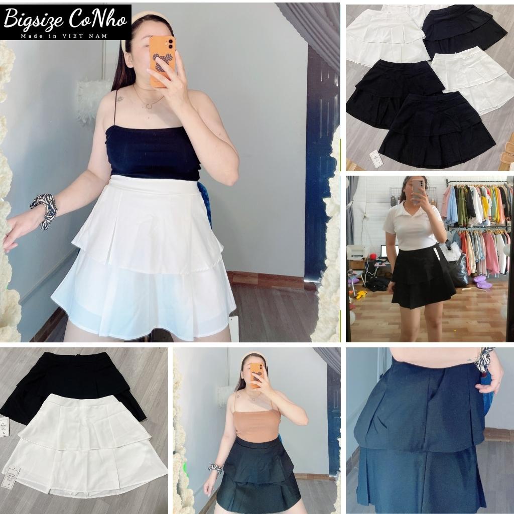 Chân váy bigsize nữ, Chân váy xếp ly bigsize CV9-bigssize cô nhỏ